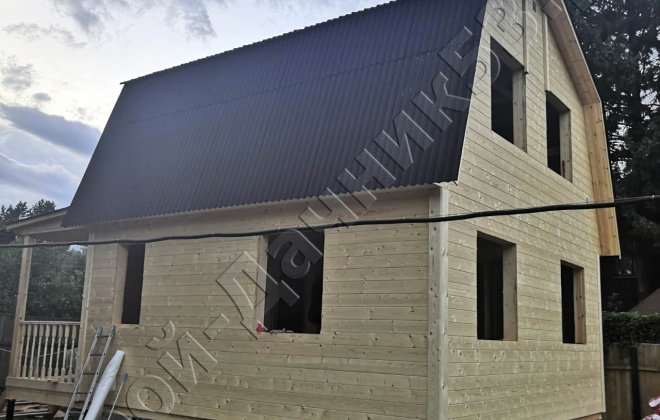 2 Каркасно-щитовой дом по проекту К-11, 6×8, 75 м², Московская область, Троицкий административный округ, Поселе (11)